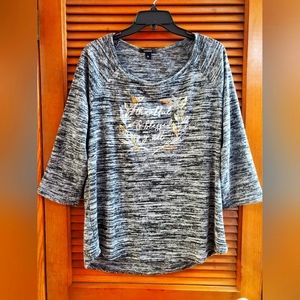 Espresso Thankful & Blessed Y'all Top